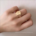 Shangjie OEM Anillos Oficina de moda Lady Rings Jewelry Anillo ajustable con anillo de oro para mujeres